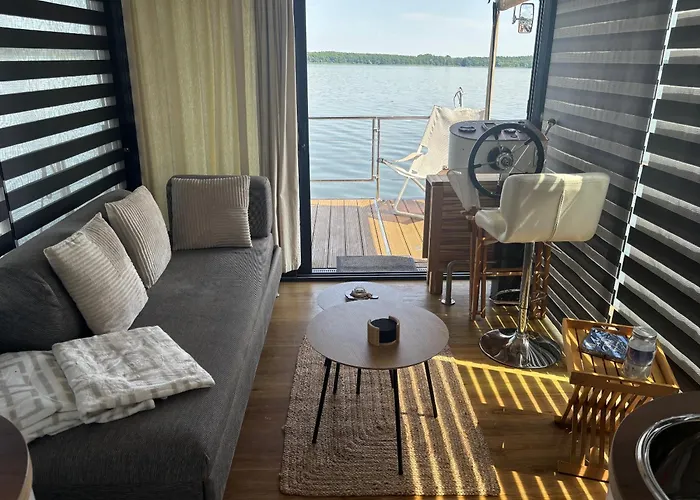 Wohlfuehlboot Hausboot - Festlieger In Der Marina Zaue Am - Incl Stand Up Board Bådhotel