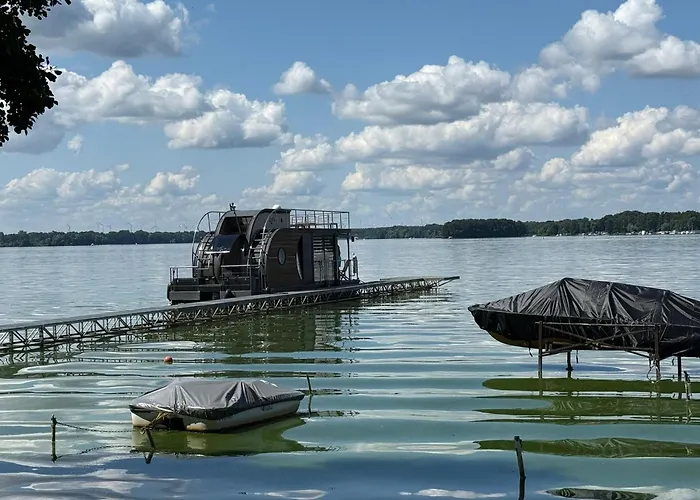 Wohlfuehlboot Hausboot - Festlieger In Der Marina Zaue Am - Incl Stand Up Board Bådhotel *